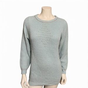 VTG Holiday Light Blue Women's Ski Sweater